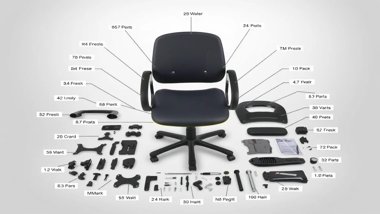 Costway Chair Model 5T0329347 Parts Manual 